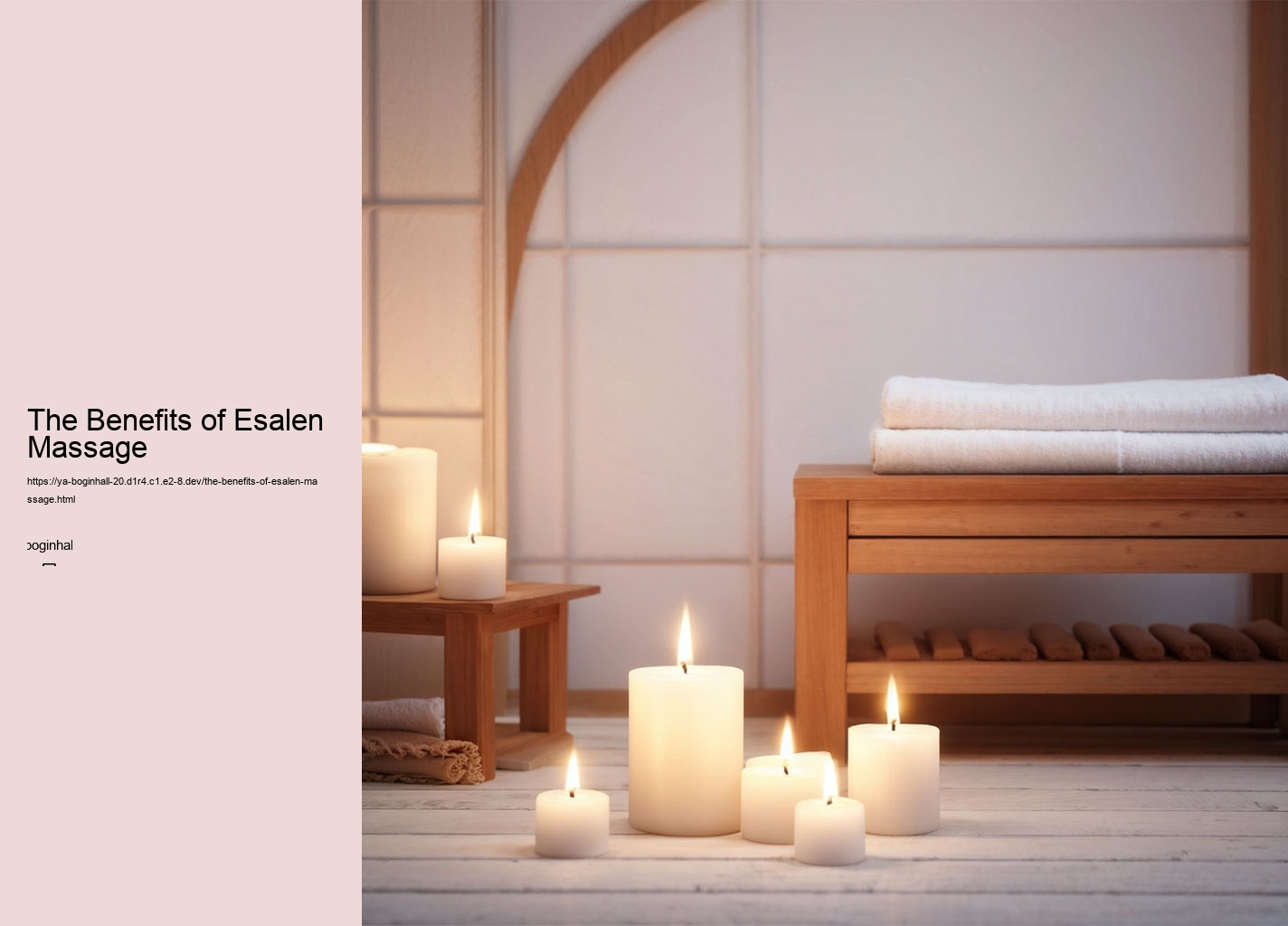 The Benefits of Esalen Massage